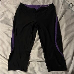Avia Black and Purple Leggings